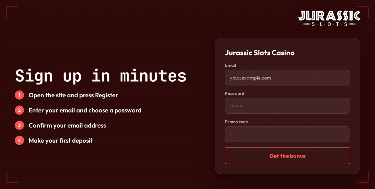 Sign up in a few steps